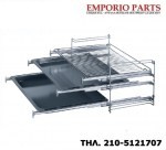 Πλαινές τηλεσκοπικές σχάρες σέτ (με 3 θέσεις για ταψί) κουζίνας SIEMENS